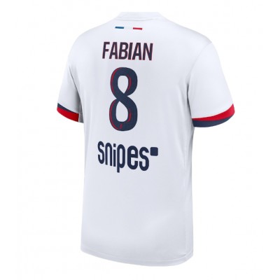 Moški Nogometni dresi Paris Saint-Germain Fabian Ruiz #8 Gostujoči 2025-26 Kratek Rokav Moški Nogometni dresi Paris Saint-Germain Fabian Ruiz #8 Gostujoči 2025-26 Kratek Rokav